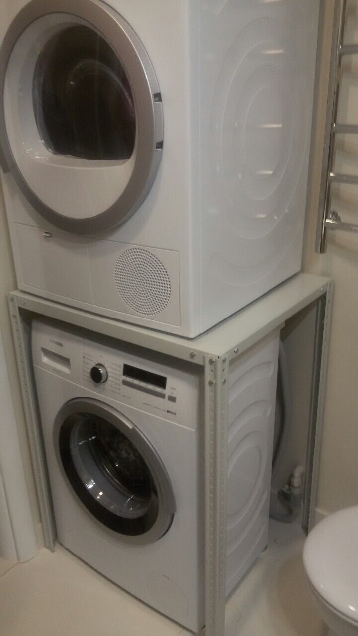 Полка на стиральную машину для установки сушилки